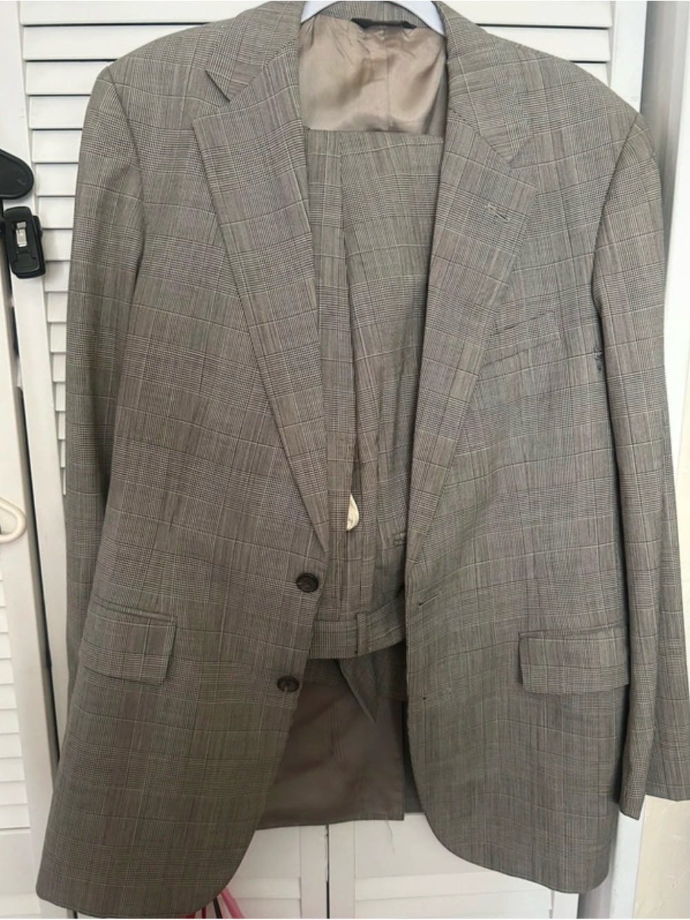Ralph Lauren Gray Glen Plaid Men's Suit Jacket
